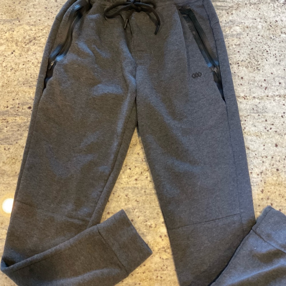 Men's Charcoal Joggers with Black Accents